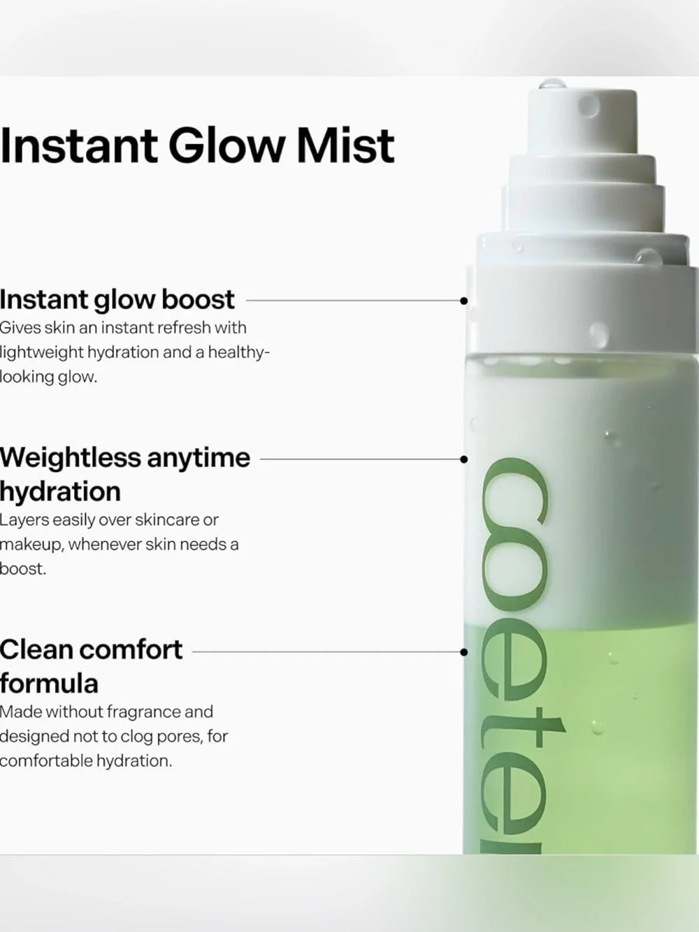 Coeternal Instant Glow Mist Moisturizing Face Spray with Niacinamide 120ml